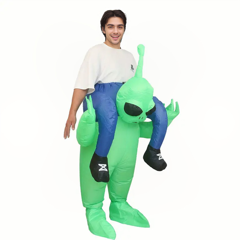 Inflatable Dinosaur Costume Adult - Volwassenen en kinderen Leuk opblaasbaar alien-kostuum
