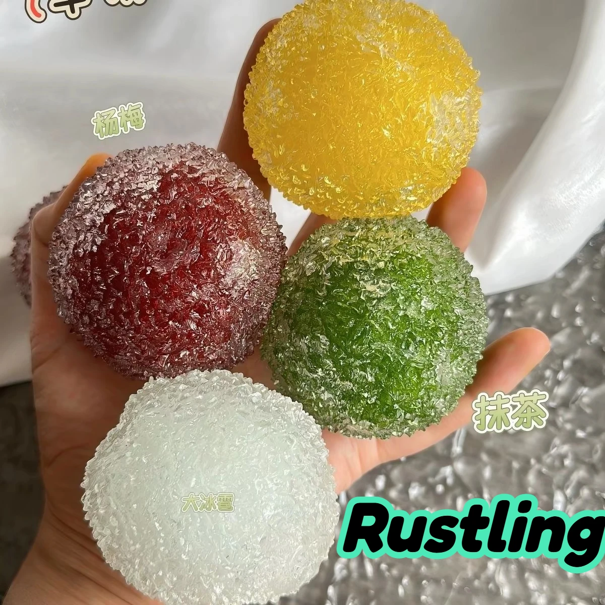 Novelty Gifts - Slushy Bayberry Stressbal, vormbaar, niet-terugveerend fidget-speelgoed,