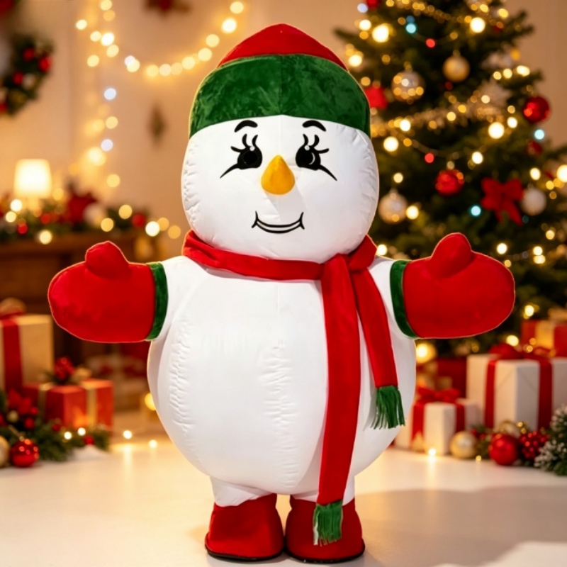 Opblaasbaar Sneeuwpop Mascotte - Costumes recensie en prijs