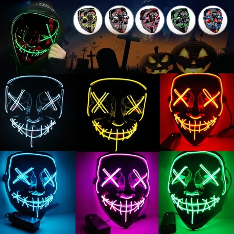 2026 Halloween Party Benodigdh - Led Purge Mask Halloween recensie en prijs