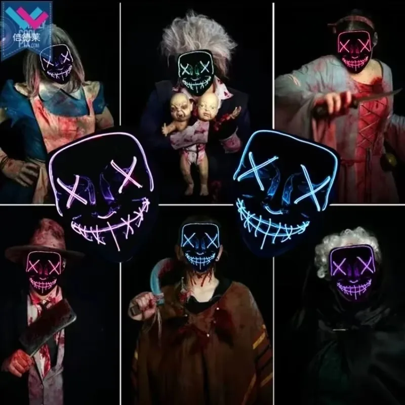 2026 Halloween Party Benodigdh - Led Purge Mask Halloween recensie en prijs